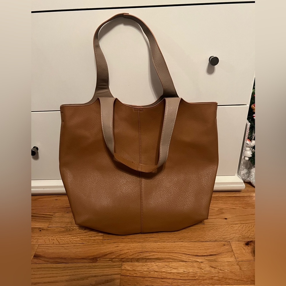 Brown tote bag
